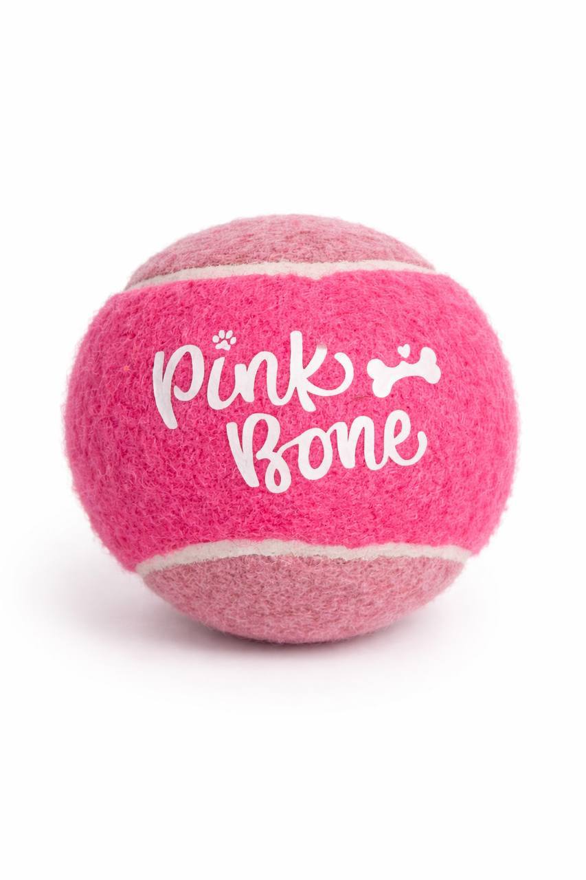 Pink Bone Logo Tennis Ball – Pink