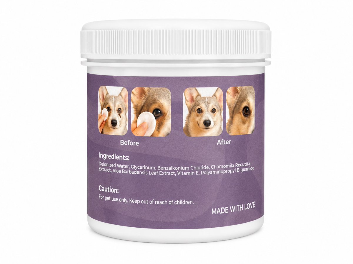 Pet Eye Cleaning Wipes for Dogs & Cats